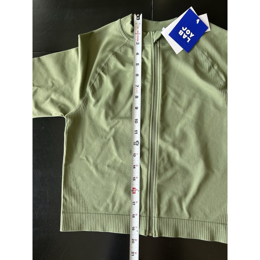 New JoyLab Green Seamless Fitted Full Zip Jacket Joy Lab, Fits Small Stretch - Picture 8 of 16